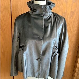 Pringle of Scotland Silver Grey Velvety Jacket Sz-6